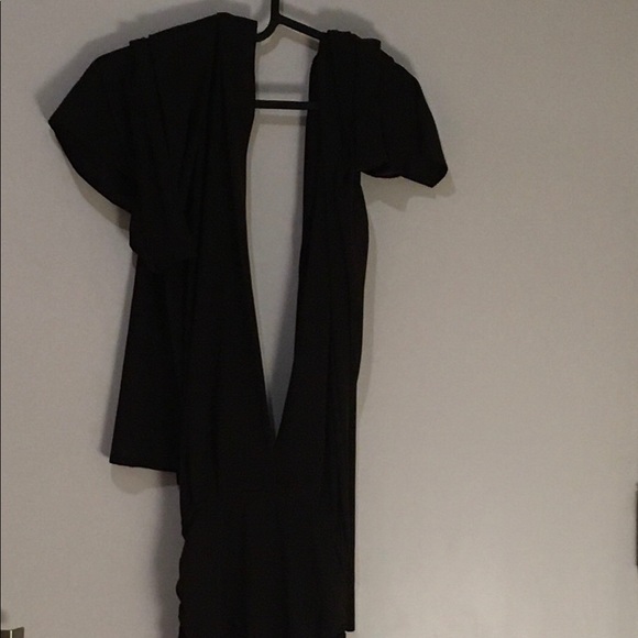 Brown multi-way dress with fitted ruched skirt - Picture 4 of 5